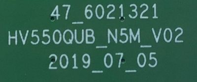KIT DE TARJETAS PARA SMART TV SONY 4K / MAIN A-5027-308-A / 1-009-724-31 / A5027308A 434 / FUENTE 1-004-422-21 / APS-434/B(CH) / 100442221 / T-CON HV550QUBN5M / 47_6021321 / PANEL YSBM055CNO11 / DISPLAY HV550QUB-N5M / MODELO KD-55X80J / KD55X80J - Imagen 5